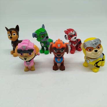 PAW Patrol Figuren-Set – Team Chase, Marshall, Skye, Rubble, Rocky & Zuma