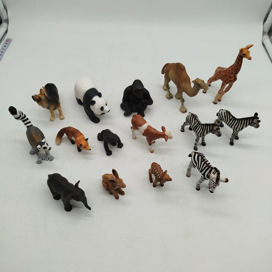 Schleich Bundle Safari&Bauernhof Set von 15 Tiere ab 3 4 5 Jahre | ✅ geprüft 