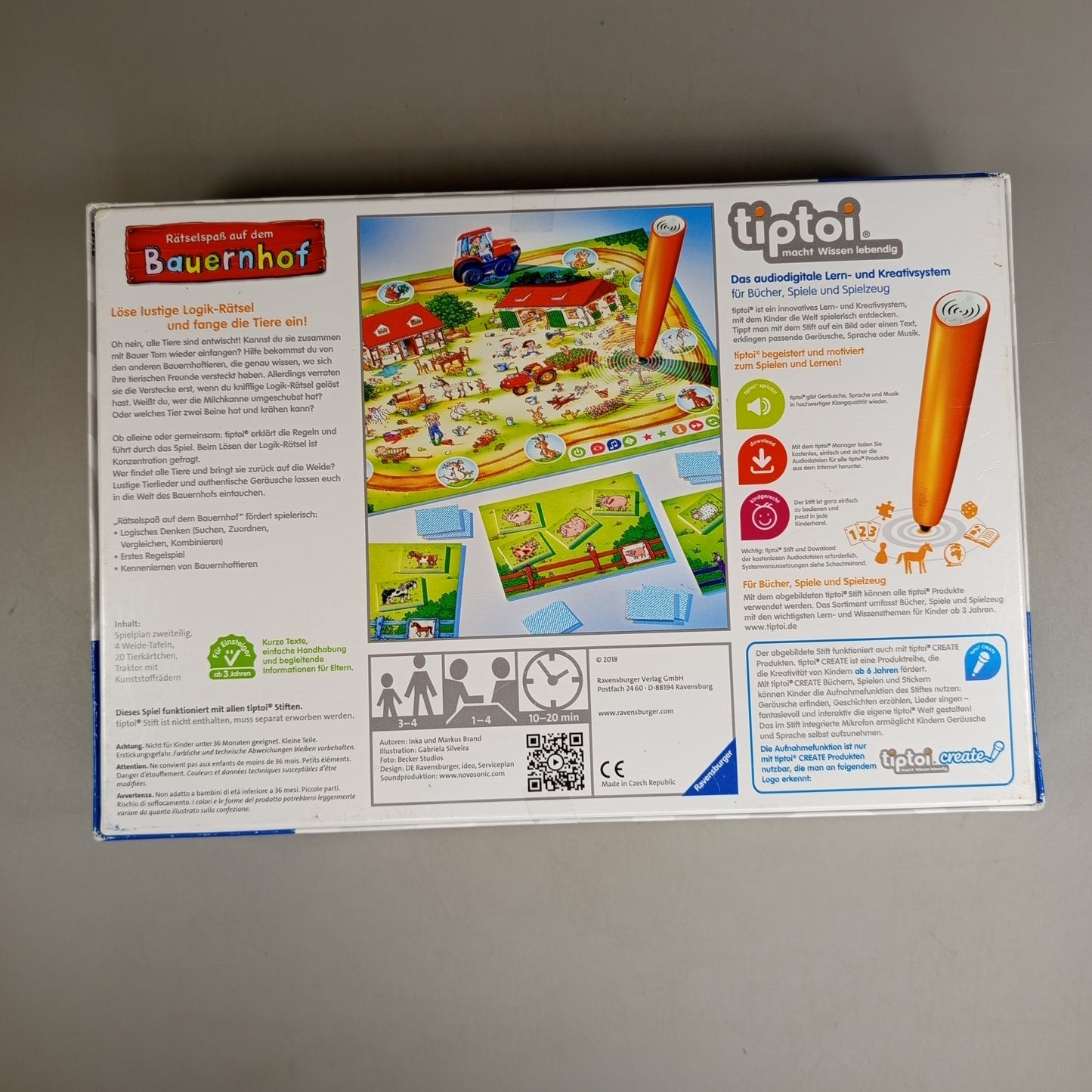 Ravensburger Lernspiel Rätselspaß auf dem Bauernhof – Tiptoi kompatibel