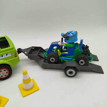 Playmobil Bundle Service 6111 Set von 8 Fzg&GoKart