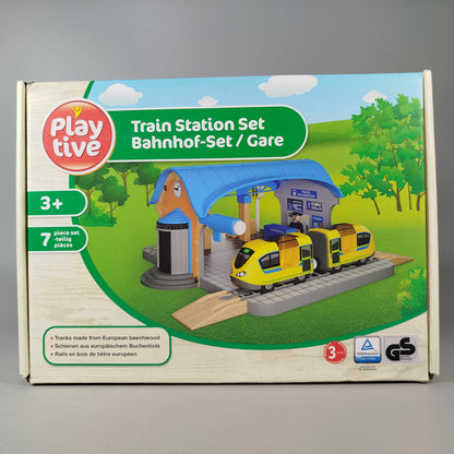 Playtive Eisenbahn Bahnhof Spielset