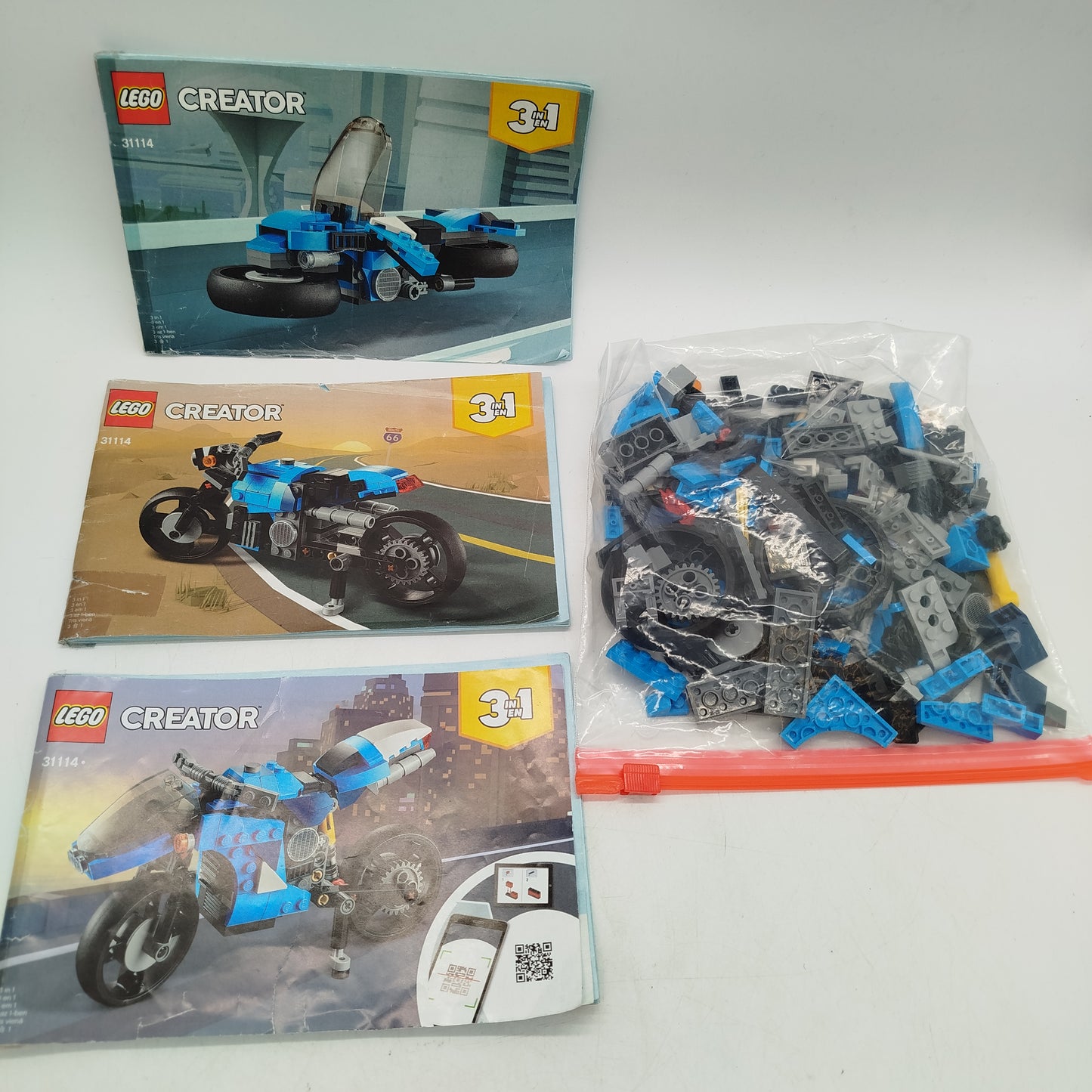 LEGO Bundle 60312 31114 Set von 2 Auto & Bike gebraucht ab 6 Jahre 
