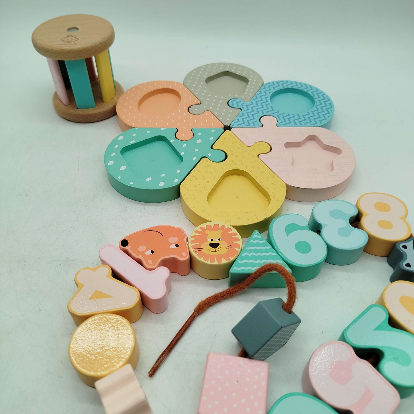 Oh My Baby Bundle Holz 4er Motorik & Puzzle ab 1 2 3 Jahre | ✅ geprüft 