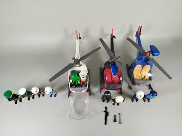 Playmobil Polizei-Set mit Hubschraubern, Figuren, ca. 4,2 kg