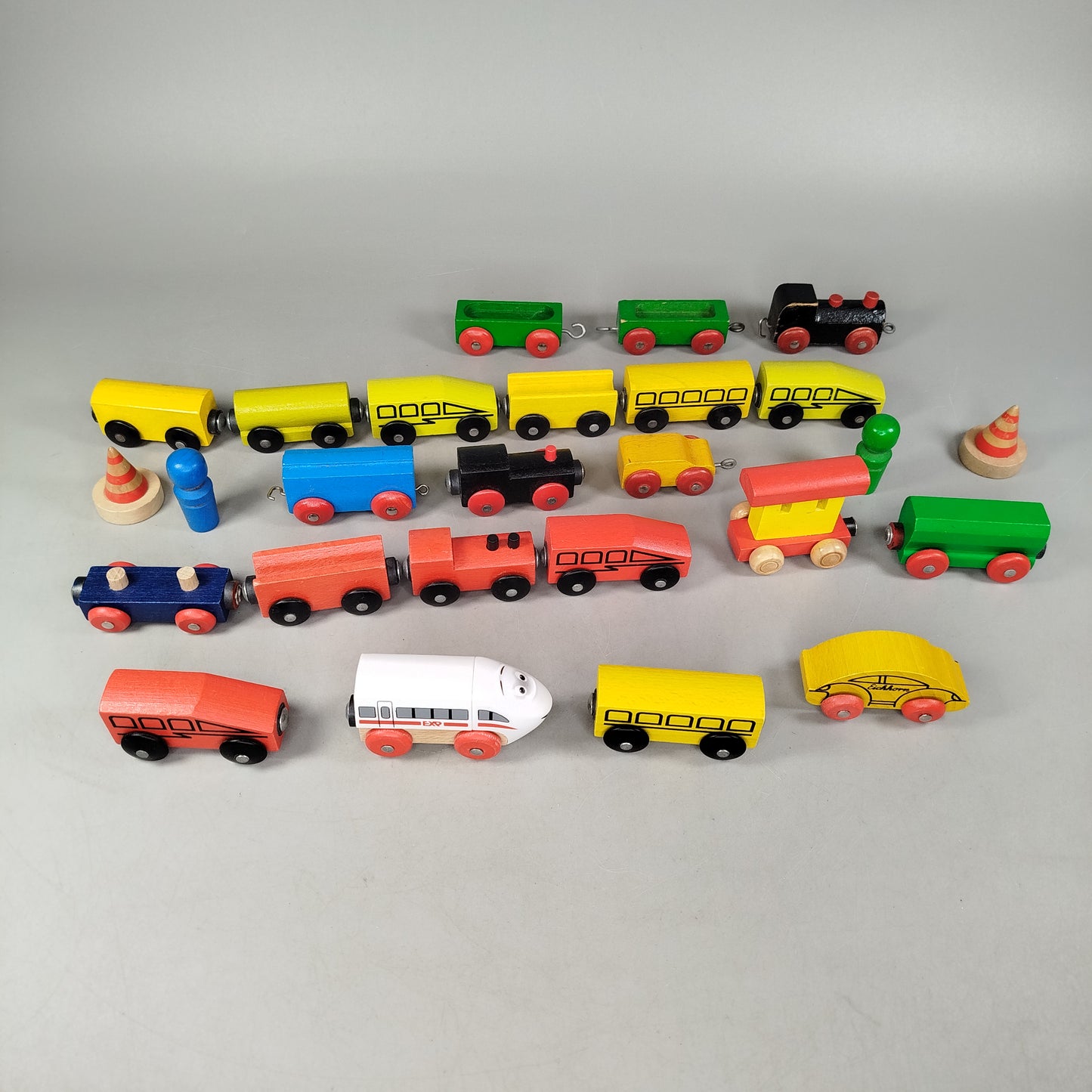 Bundle IKEA LILLABO Set von 20 Holzeisenbahn