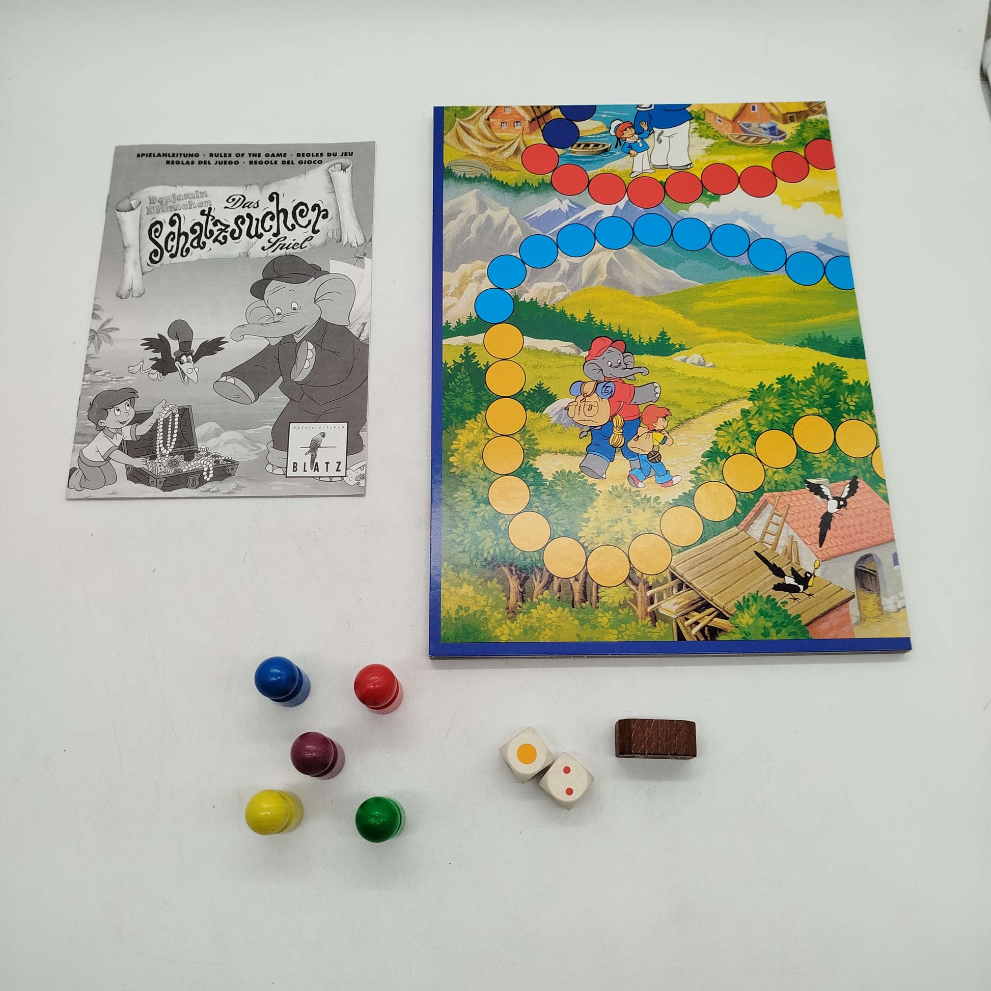 Blatz Benjamin Blümchen Schatzsucher Brettspiel, gebraucht, ab 6 Jahre 