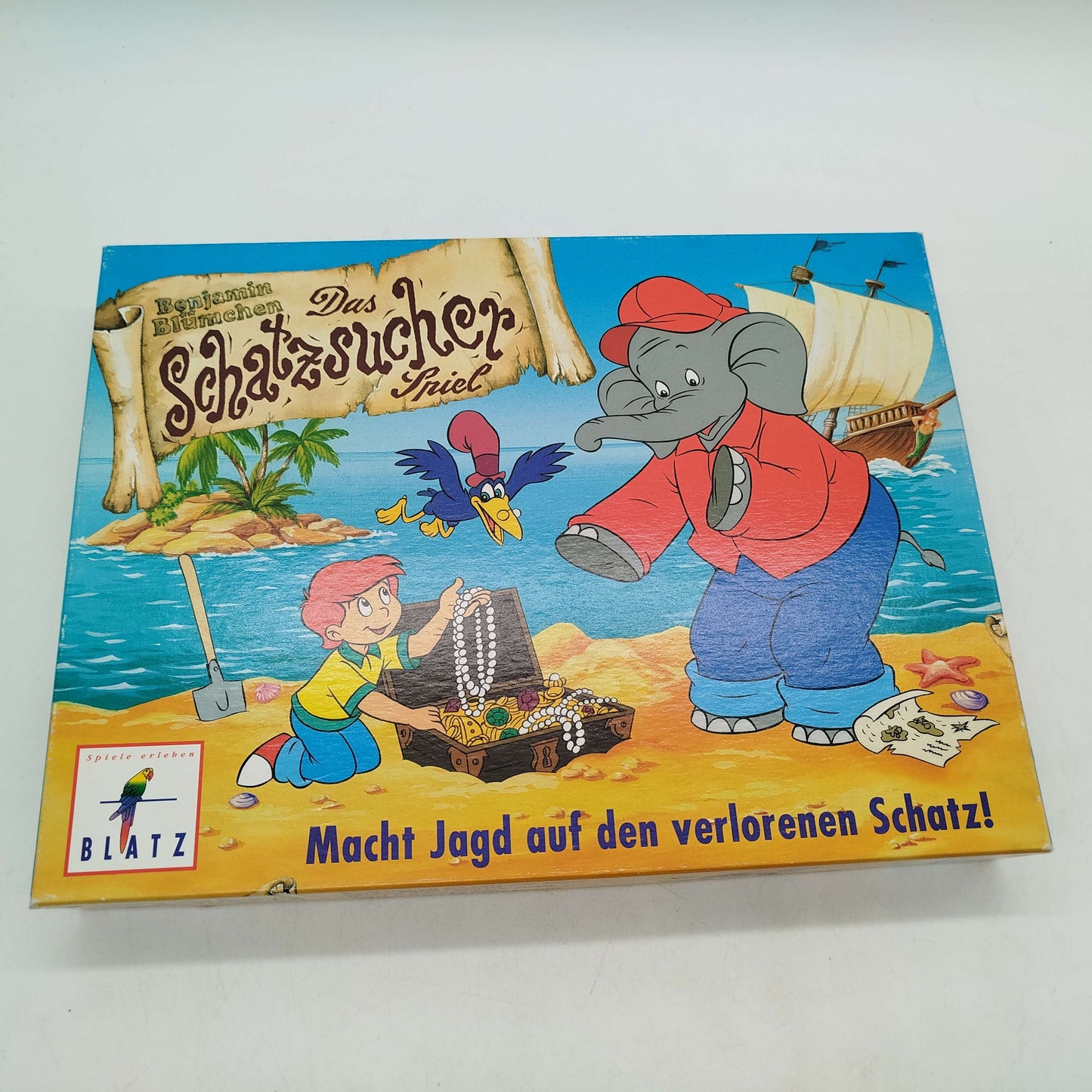 Blatz Benjamin Blümchen Schatzsucher Brettspiel, gebraucht, ab 6 Jahre 