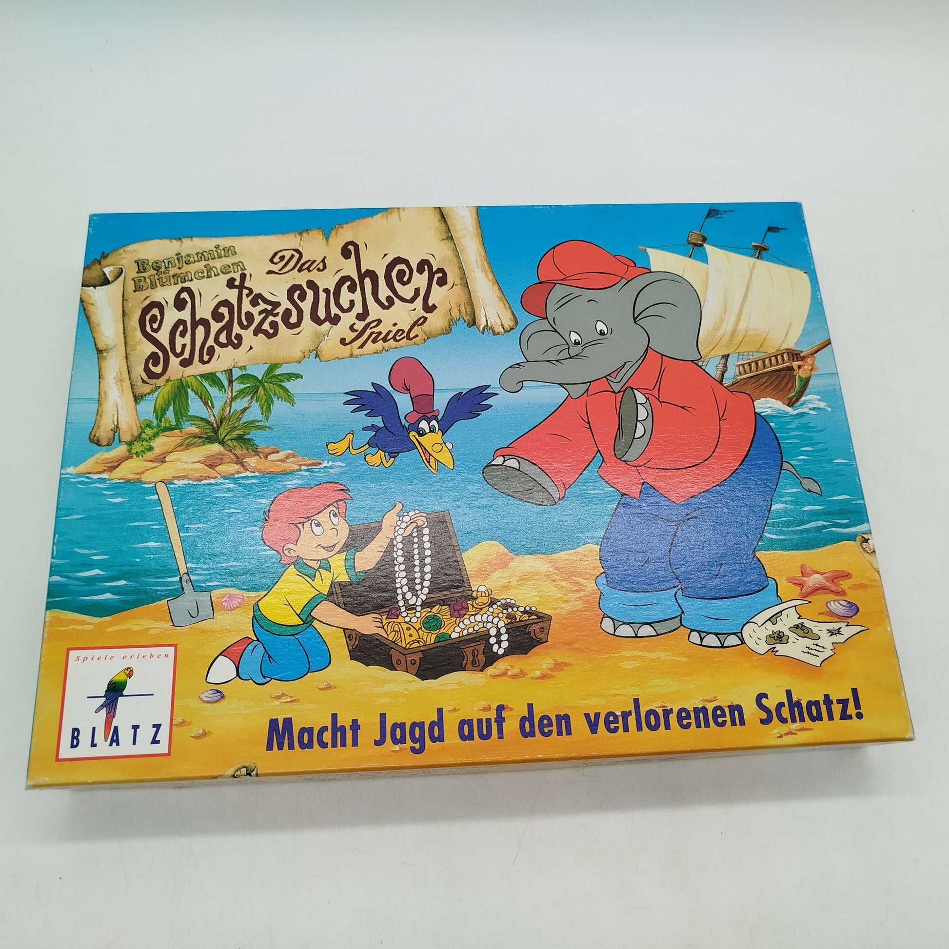 Blatz Benjamin Blümchen Schatzsucher Brettspiel, gebraucht, ab 6 Jahre 