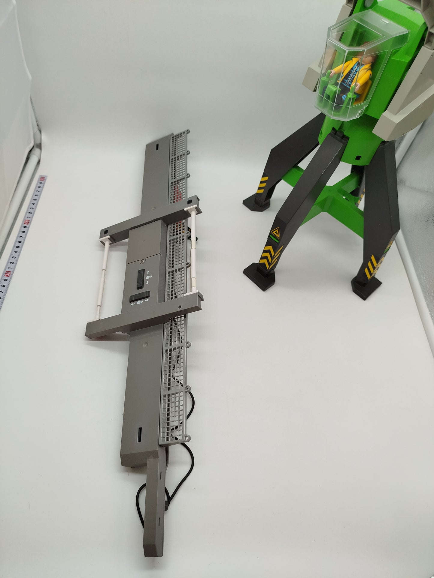 Playmobil Hafenkran, elektrischer Portalkran und Rettungshubschrauber