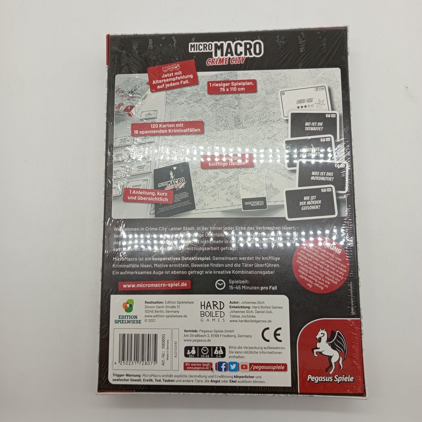 Pegasus Spiele MicroMacro Crime City – Krimispiel, OVP, neu