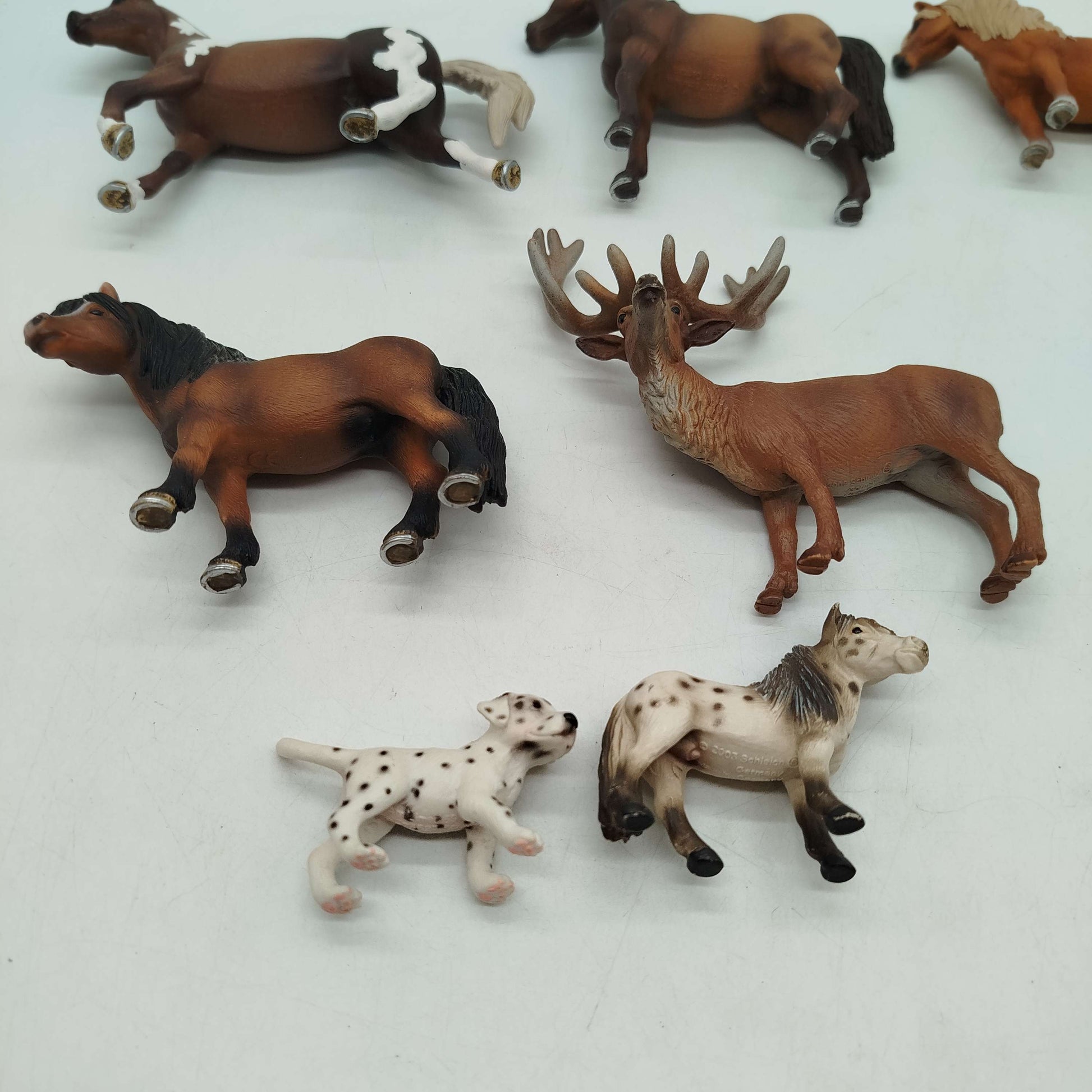 Schleich Bundle Tierfiguren Set von 9 Pferde & Reh ab 3 4 5 Jahre | ✅ geprüft 