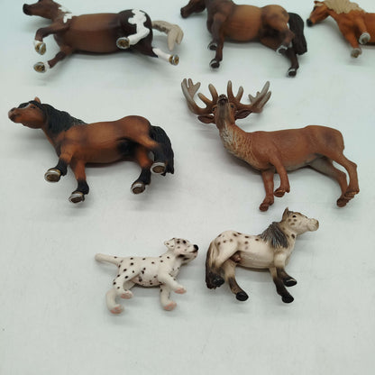 Schleich Bundle Tierfiguren Set von 9 Pferde & Reh ab 3 4 5 Jahre | ✅ geprüft 