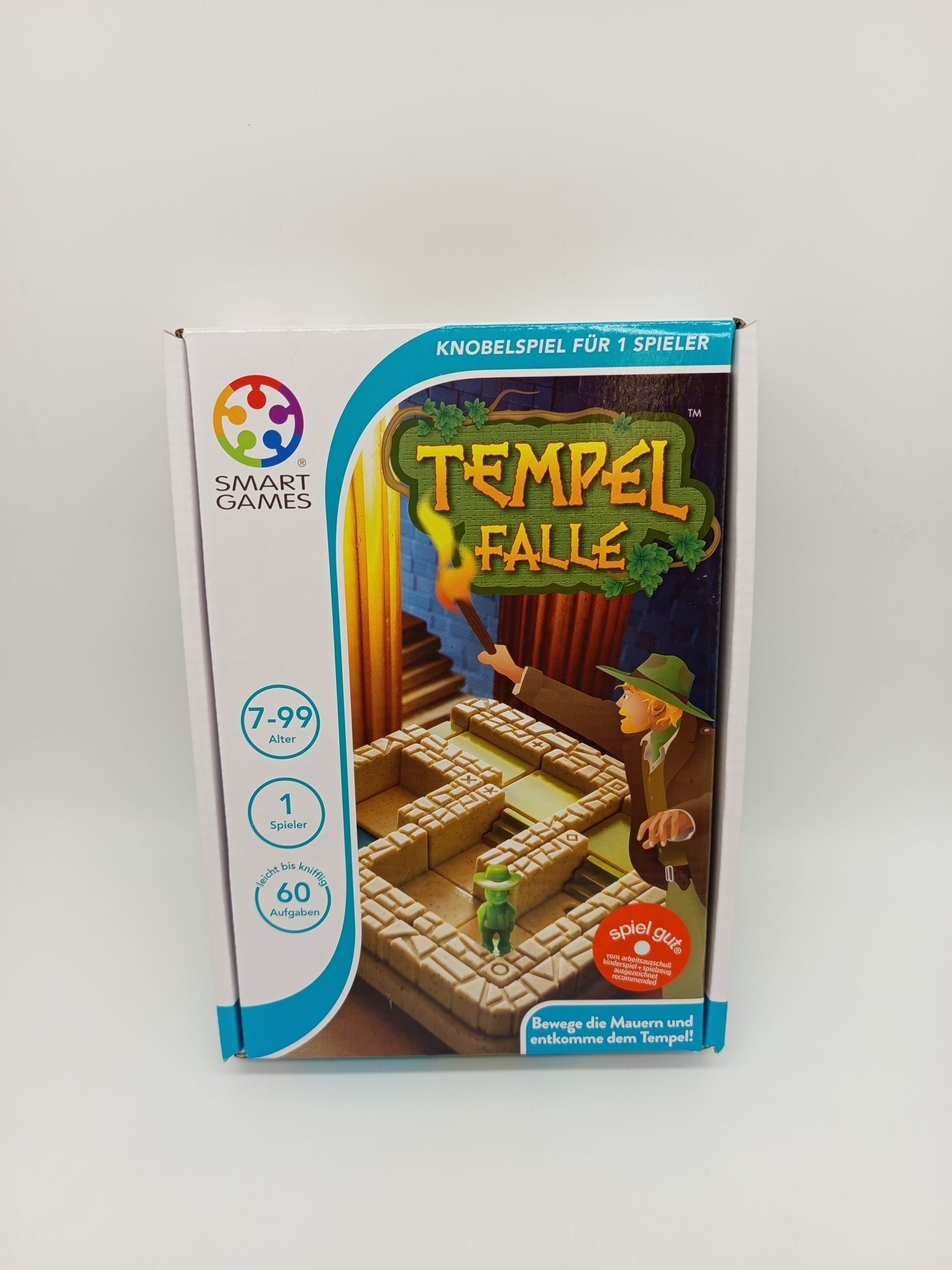SmartGames Brettspiel Tempel Falle – Logikspiel mit 60 Herausforderungen, neu