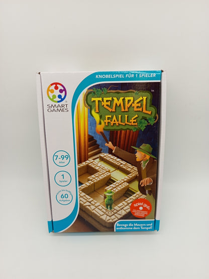 SmartGames Brettspiel Tempel Falle – Logikspiel mit 60 Herausforderungen, neu