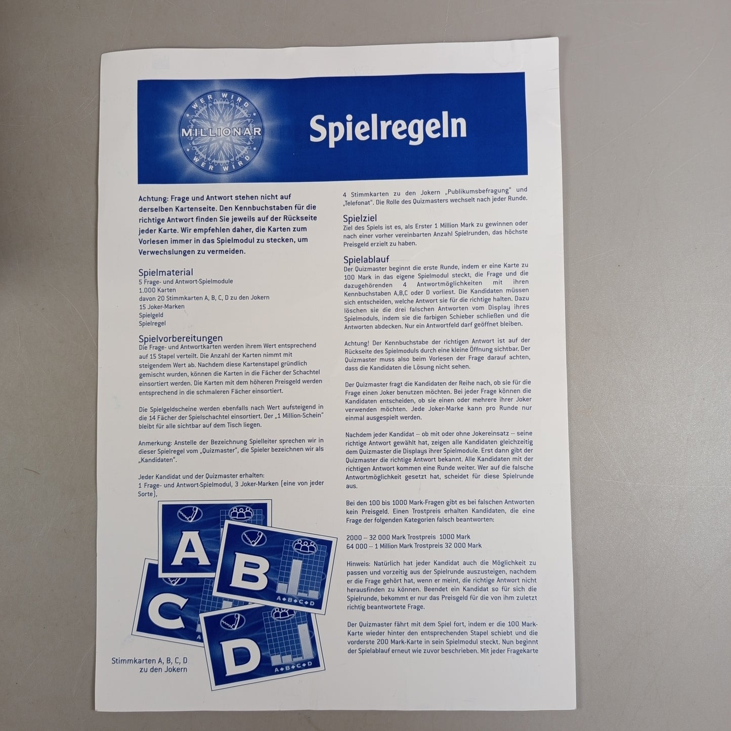 Wer wird Millionär Quizspiel, gebraucht, ab 10 11 12 Jahre | ✅ geprüft 