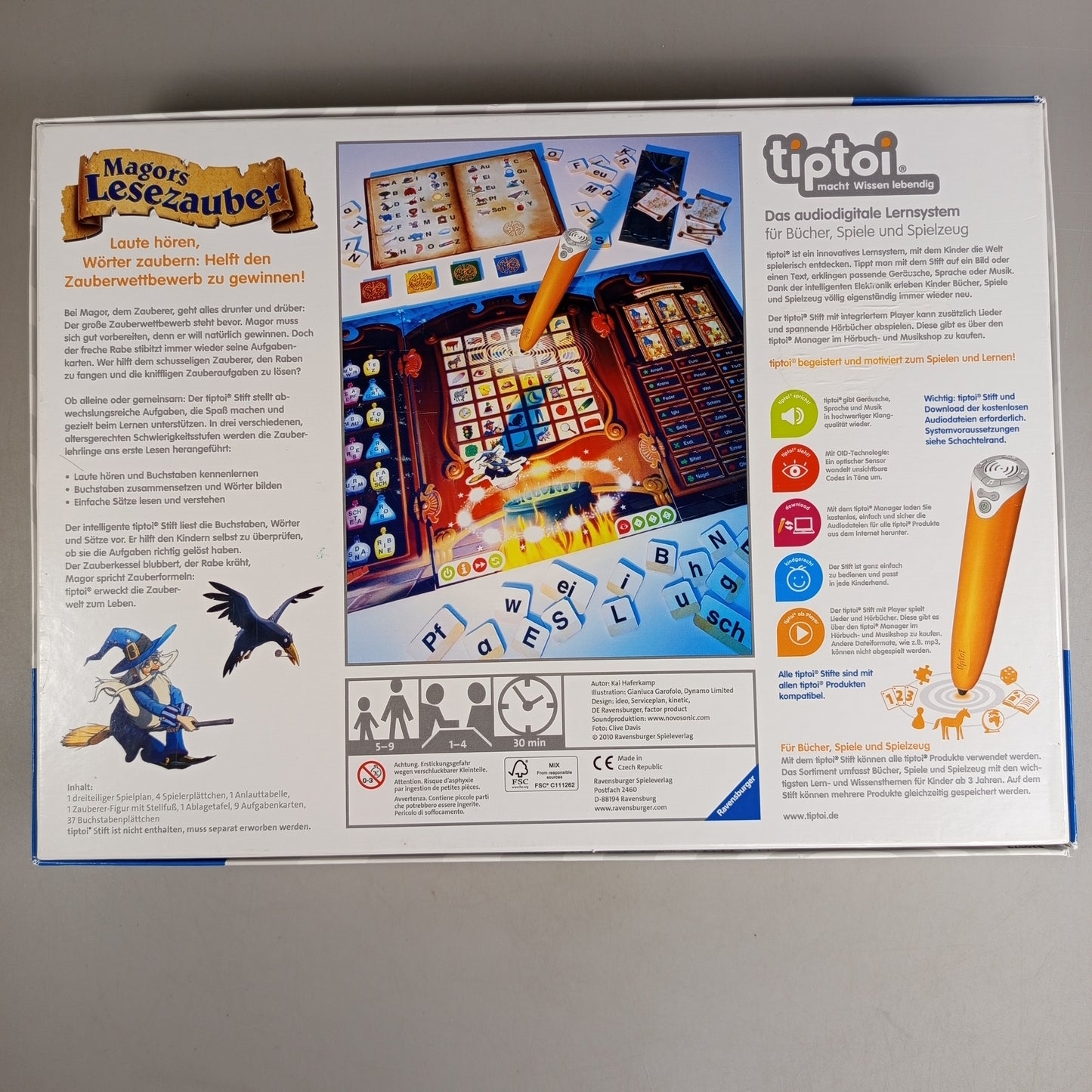 Ravensburger tiptoi Lernspiel – Magors Lesezauber Brettspiel