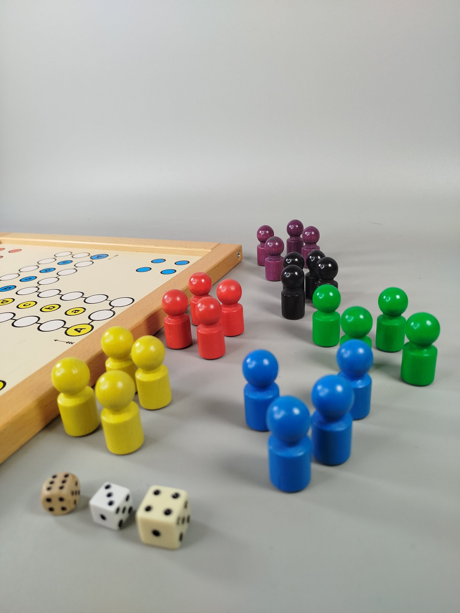 Magnetisches Ludo Brettspiel – Doppelbrett für 2–6 Spieler mit Figuren & Würfeln