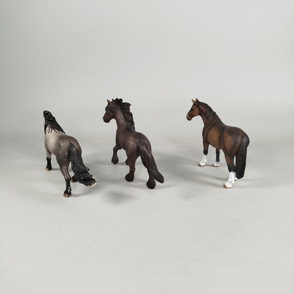 Bundle Schleich x3 Pferdefiguren Set Neuwertig