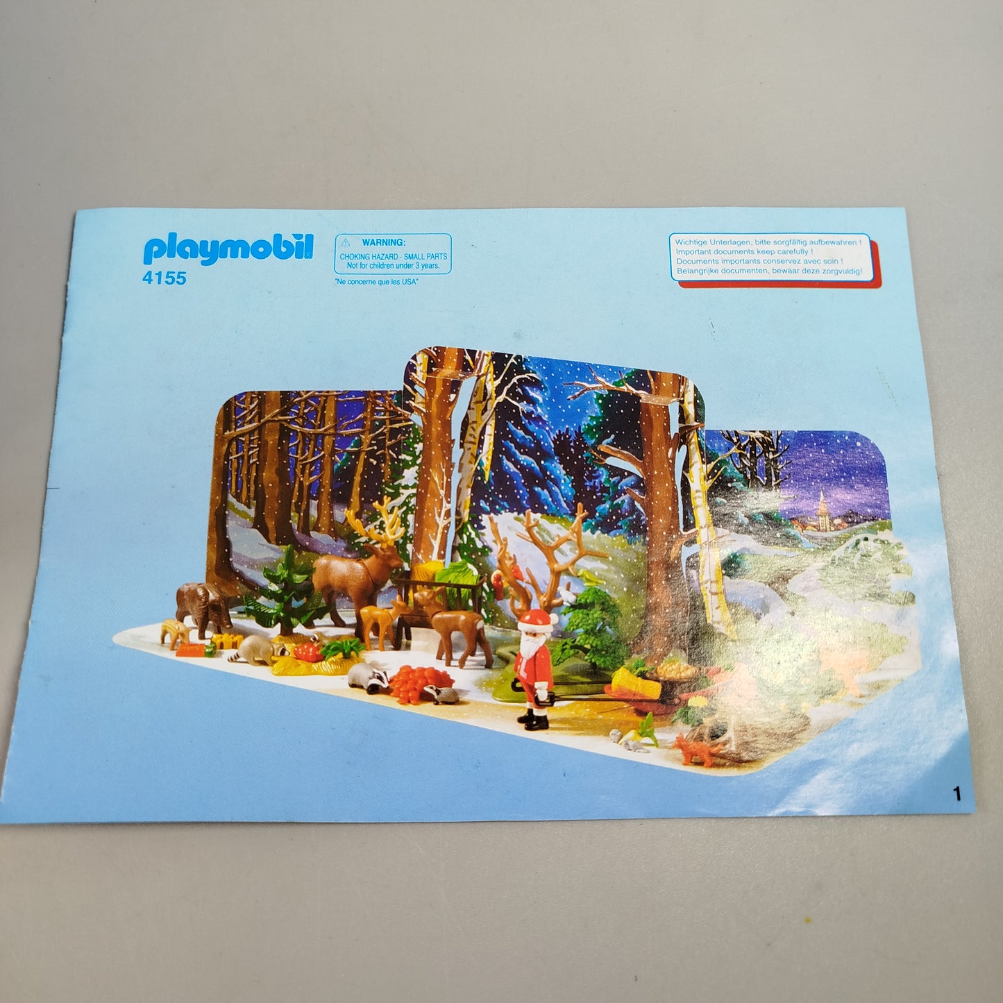 Playmobil Adventskalender 4155 Waldtiere im Winter, OVP, gut