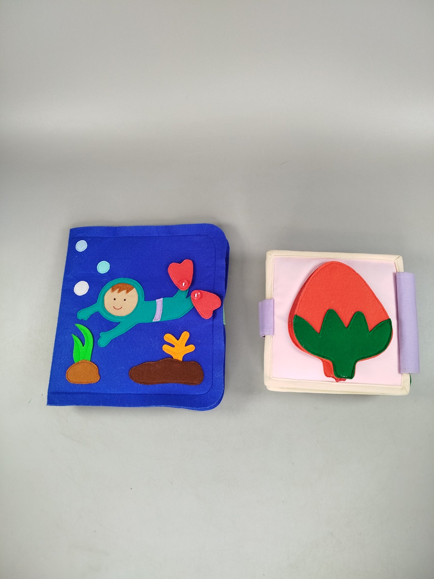 Interaktive Stoff-Aktivitätsbücher – Set von 2 Lernbüchern für Kleinkinder