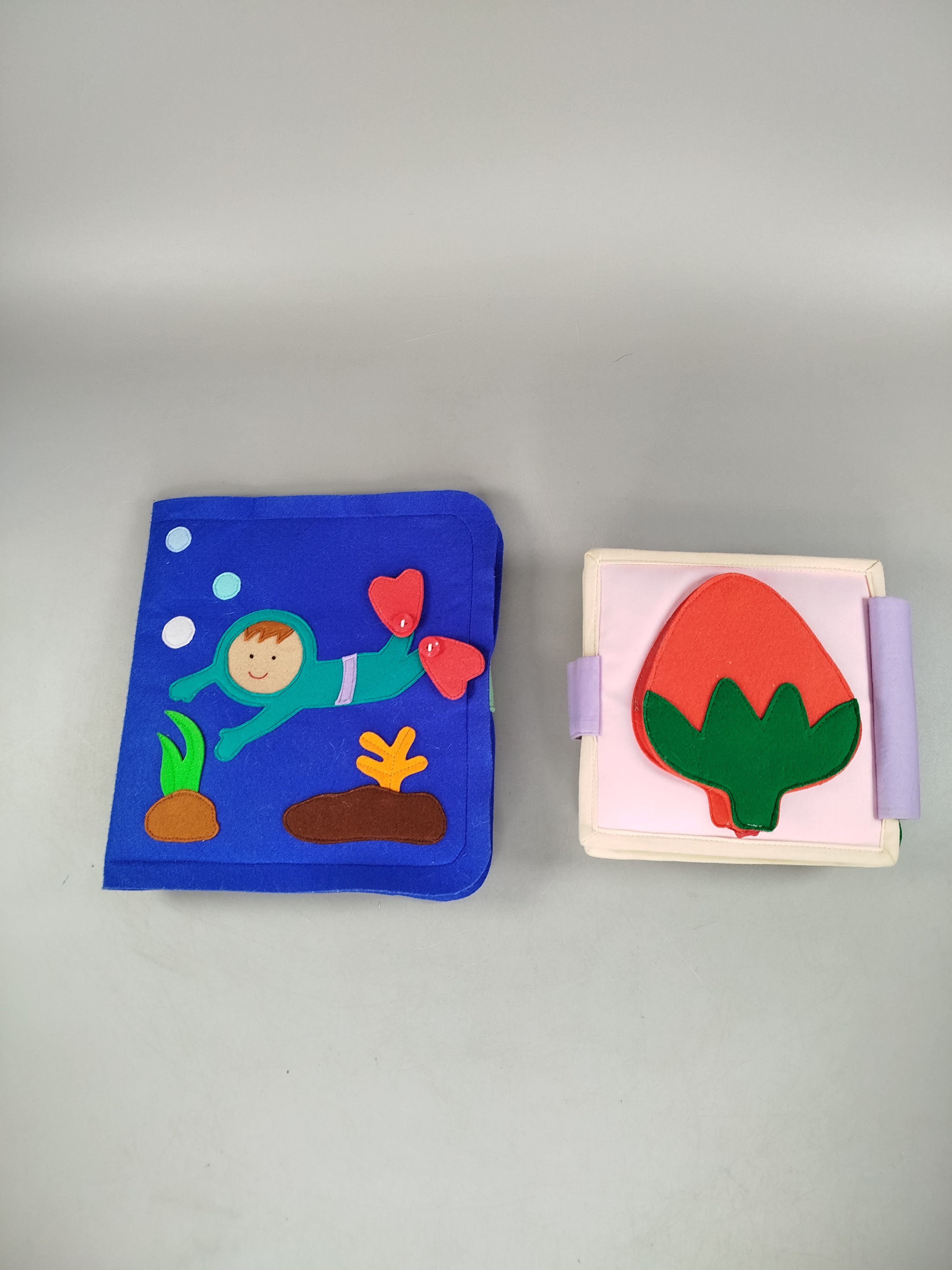 Interaktive Stoff-Aktivitätsbücher – Set von 2 Lernbüchern für Kleinkinder