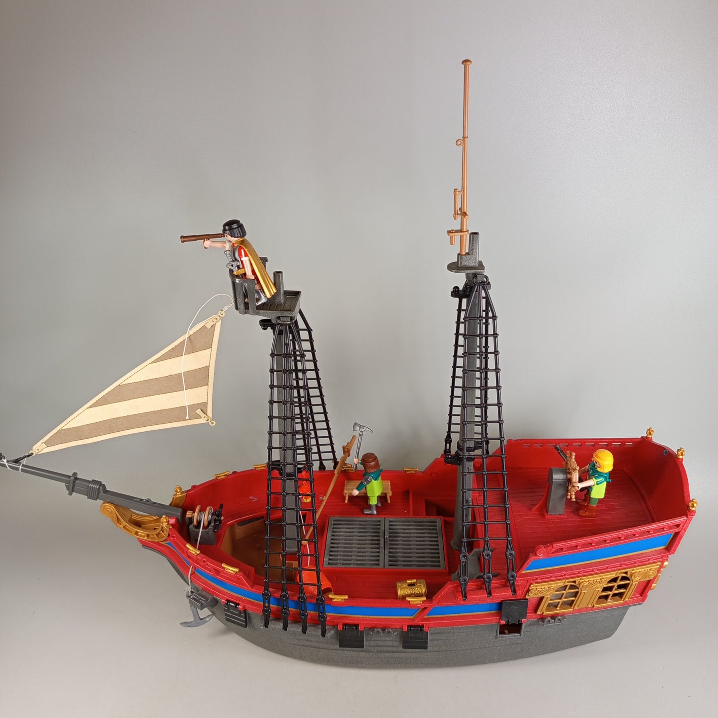 Playmobil Piraten-Schiff mit Figuren, gebraucht, ab 3 Jahre 