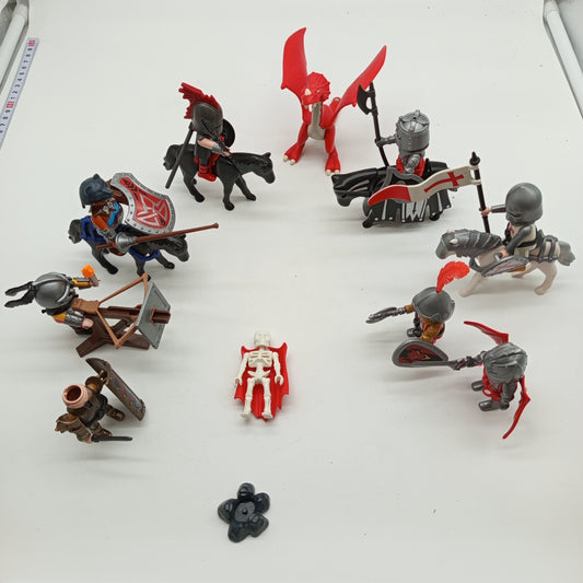 Playmobil Ritter & Drache Spielset – Figuren, Pferde, Katapult & Zubehör