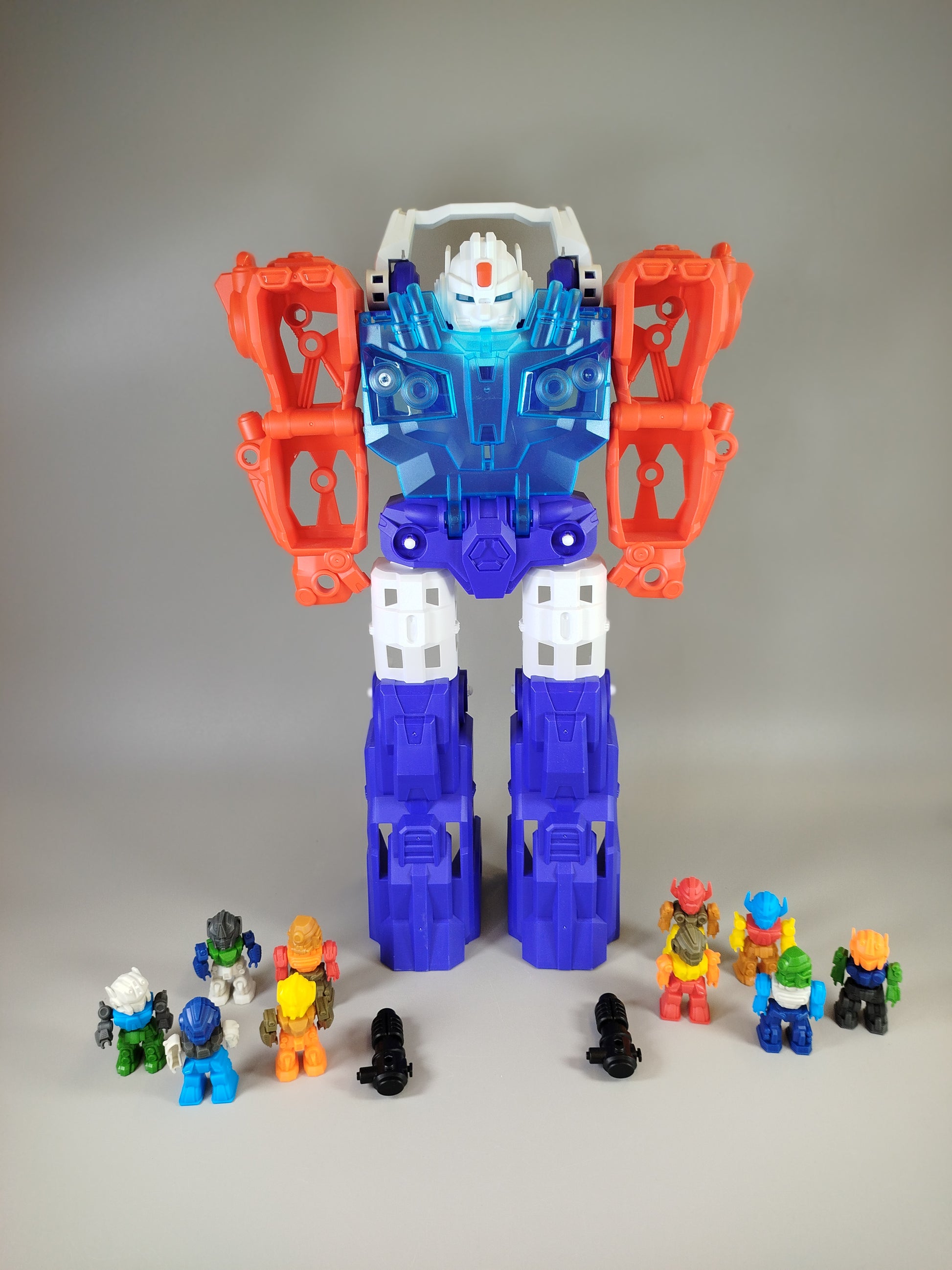  Transformierender Roboter mit Licht und Sound