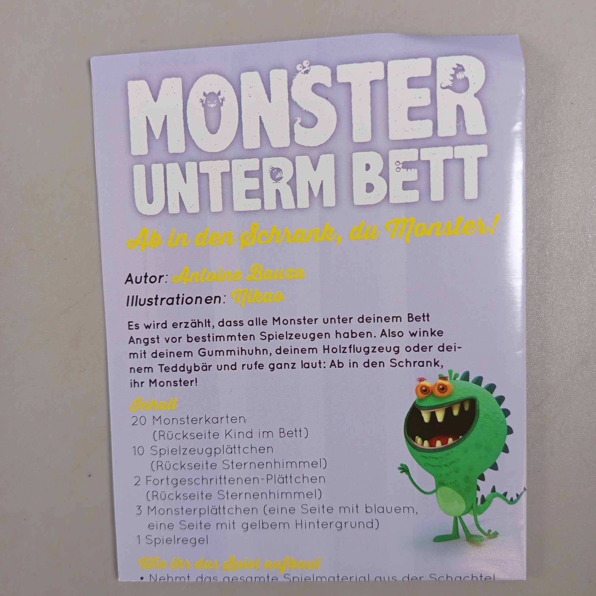 Scorpion Masqué Monster unterm Bett Brettspiel, ab 3 4 5 Jahre | ✅ geprüft 