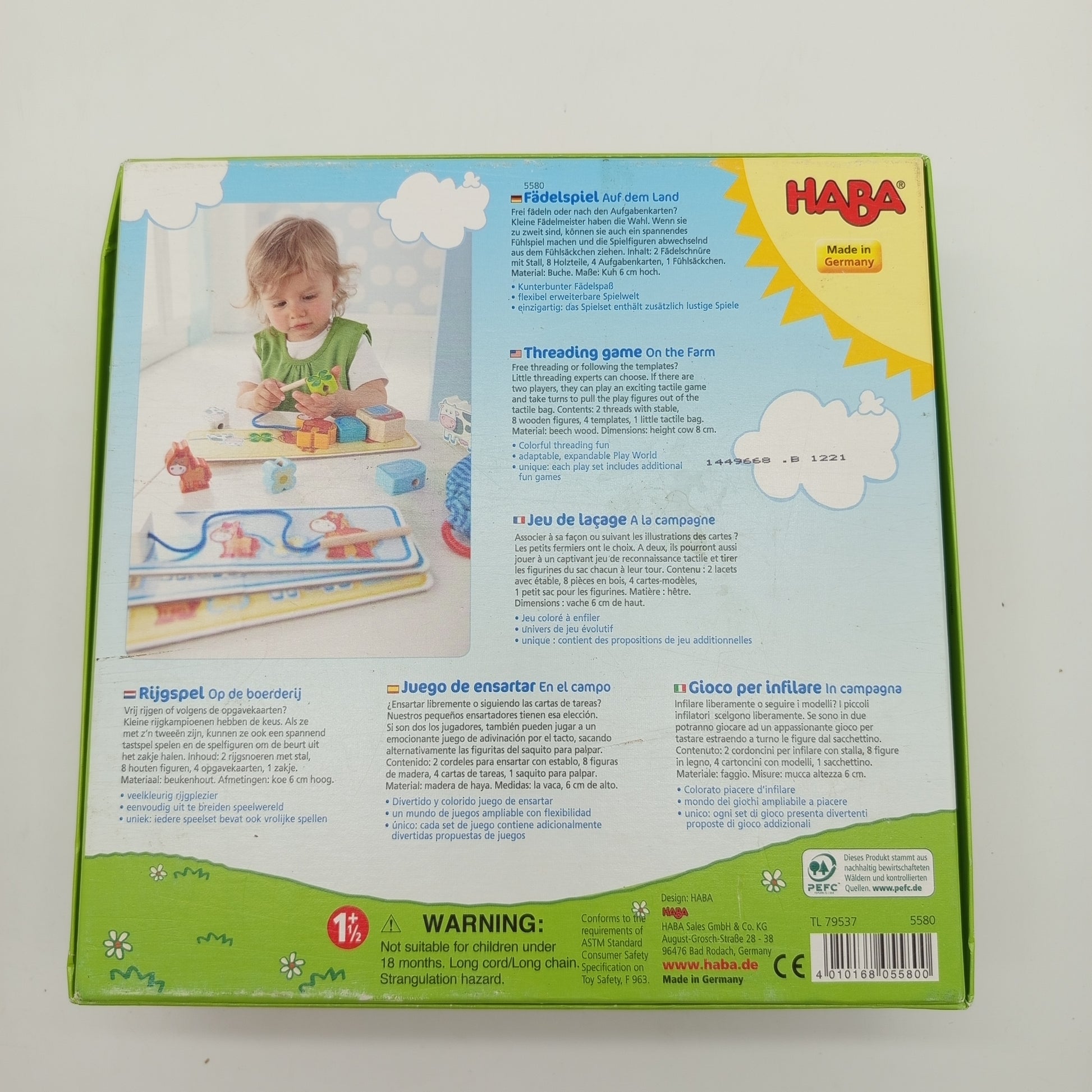 HABA Fädelspiel Auf dem Land – Lernspiel, OVP