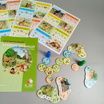 HUCH! Brettspiel - Spuren im Wald, Tiere entdecken