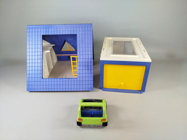 Playmobil Ferienhaus Spielset mit Fahrzeug und Garage – ohne OVP, gutem Zustand