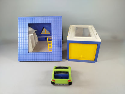 Playmobil Ferienhaus Spielset mit Fahrzeug und Garage – ohne OVP, gutem Zustand