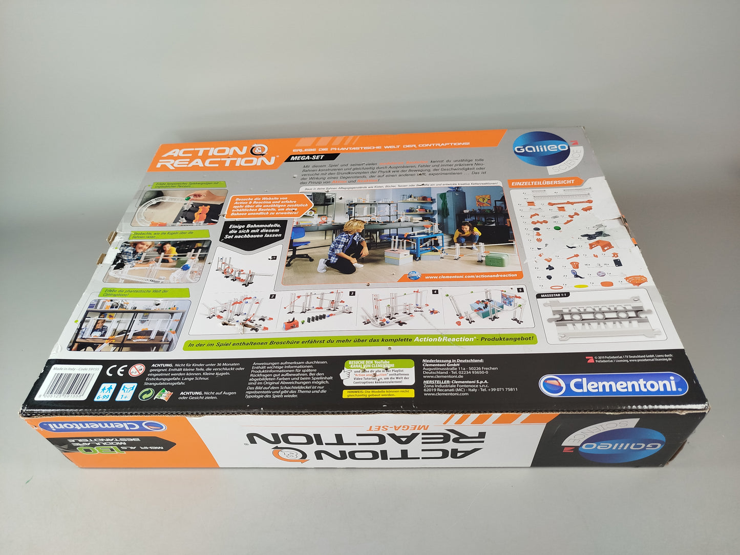 Clementoni Galileo Action & Reaction Mega-Set 130 Teile, OVP