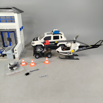 Playmobil Bundle Polizei Station Auto Heli ATV, ab 6 7 8 Jahre | ✅ geprüft 