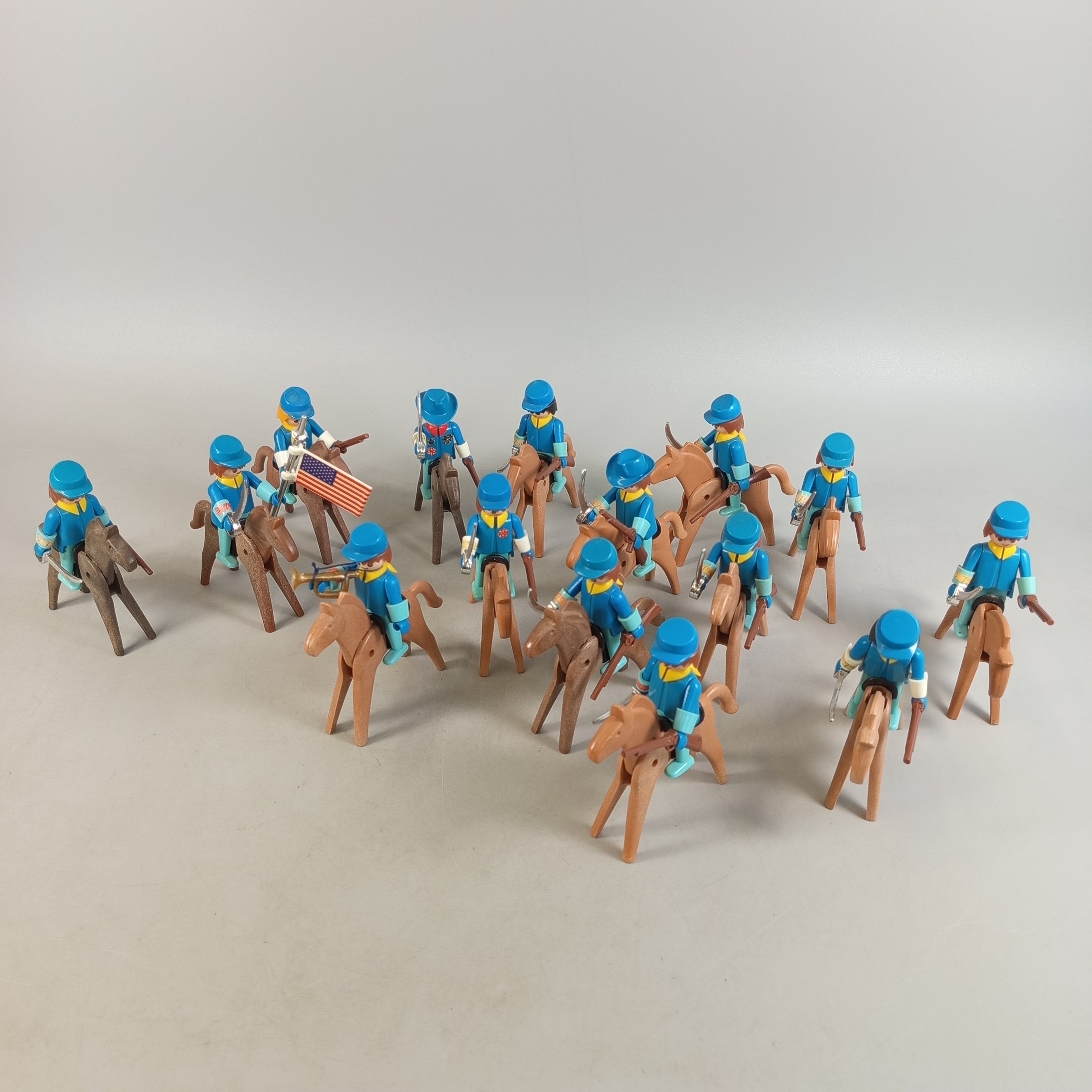 Playmobil Bundle US Kavallerie Figuren & Pferde ab 3 4 5 Jahre | ✅ geprüft 