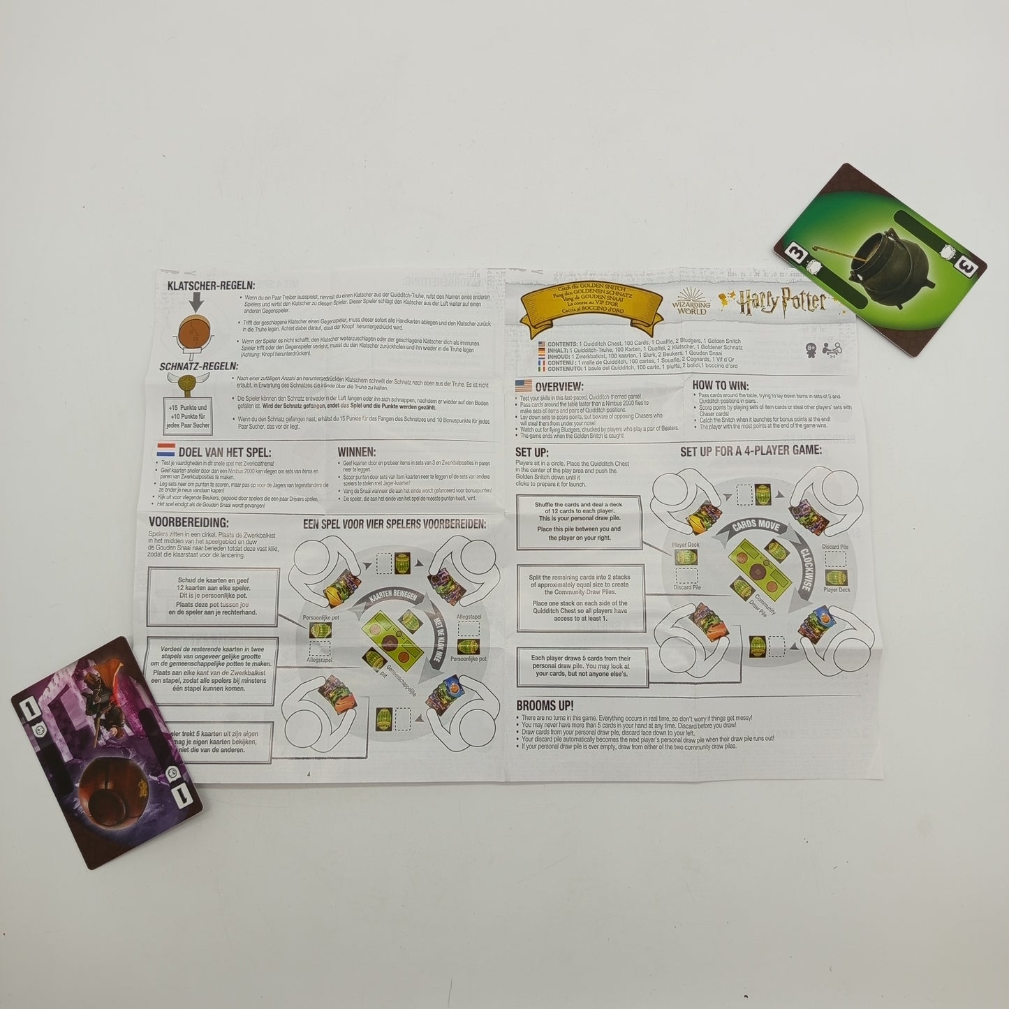 Harry Potter Quidditch Brettspiel – mit Zubehör, OVP