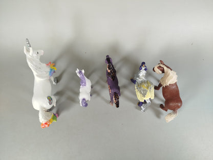 Schleich Pferde & Einhörner Set von 5 Spielfiguren