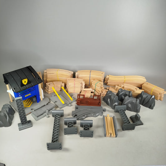 Brio Bundle Holzeisenbahn Schienen & Brücken