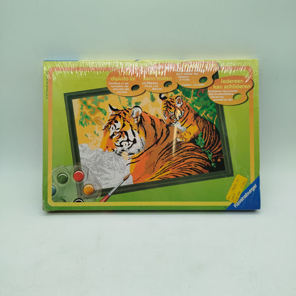 Ravensburger Bundle Malen nach Zahlen 28859 28862 Löwe & Tiger ab 6 Jahre 