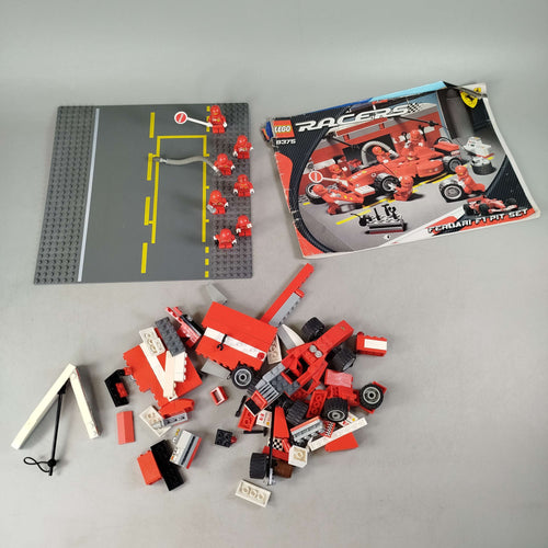 LEGO Racers Ferrari F1 Pit 8375 Set, gebraucht, ab 6 7 8 Jahre | ✅ geprüft 