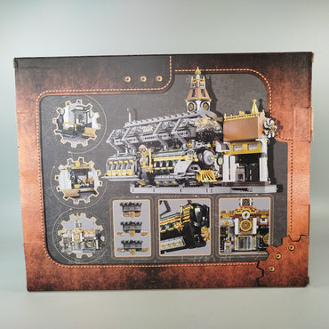 PANTASY Steampunk Bahnhof 85007 – Modellbau-Set, kompatibel mit LEGO, OVP