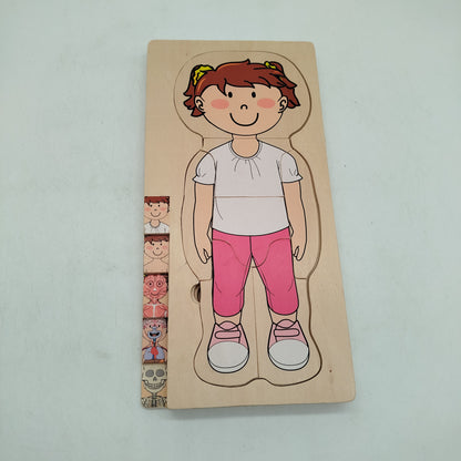 AMIGO Anatomie Mädchen Schichtenpuzzle, gebraucht, ab 3 4 5 Jahre | ✅ geprüft 