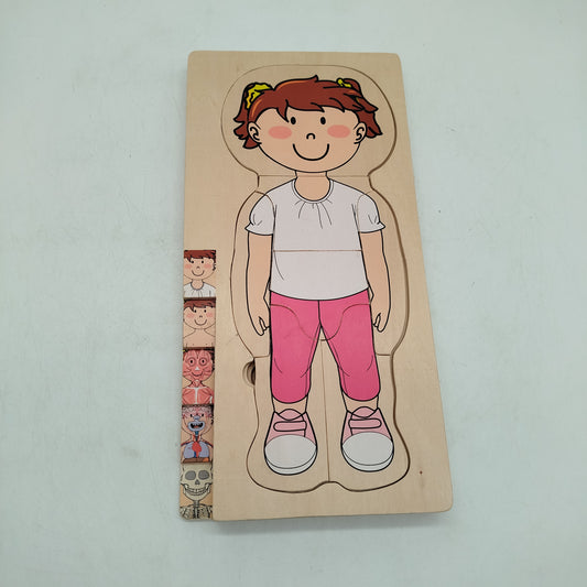 AMIGO Anatomie Mädchen Schichtenpuzzle, gebraucht, ab 3 4 5 Jahre | ✅ geprüft 