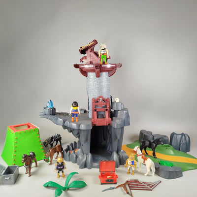 Playmobil Spieleset Felsenfestung gebraucht ab 6 Jahre geprüft 