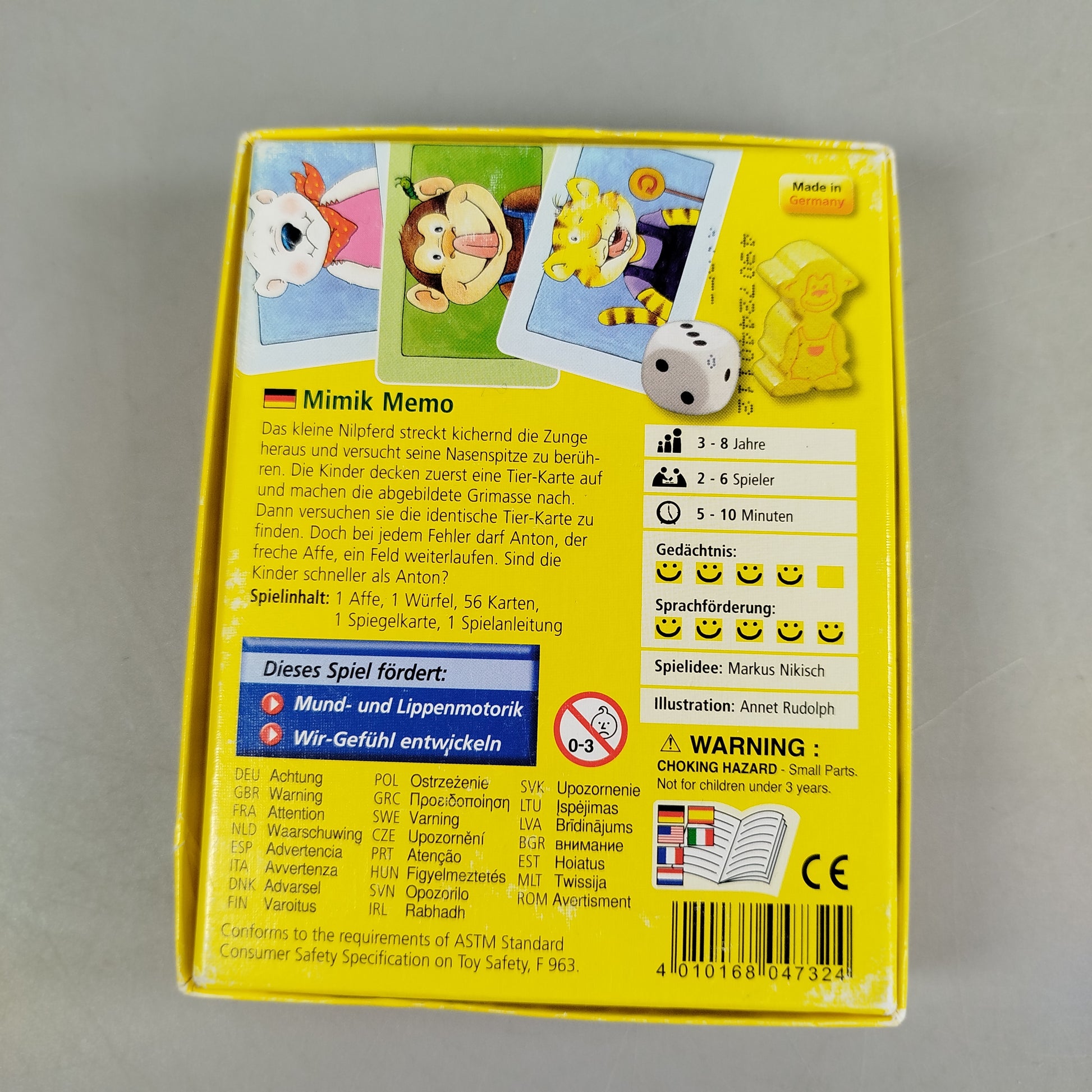 HABA Lernspiel – Mimik Memo zur Mund- und Lippenmotorik