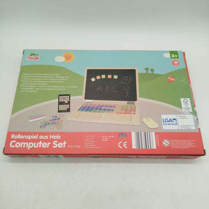 Playland Holz Laptop 1554-AN 84tlg., gebraucht, ab 3 4 5 Jahre | ✅ geprüft 