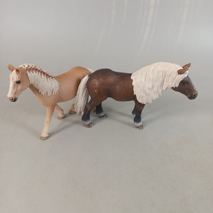 Schleich Bundle Pferde 5x mit Sattel, gebraucht, ab 3 4 5 Jahre | ✅ geprüft 