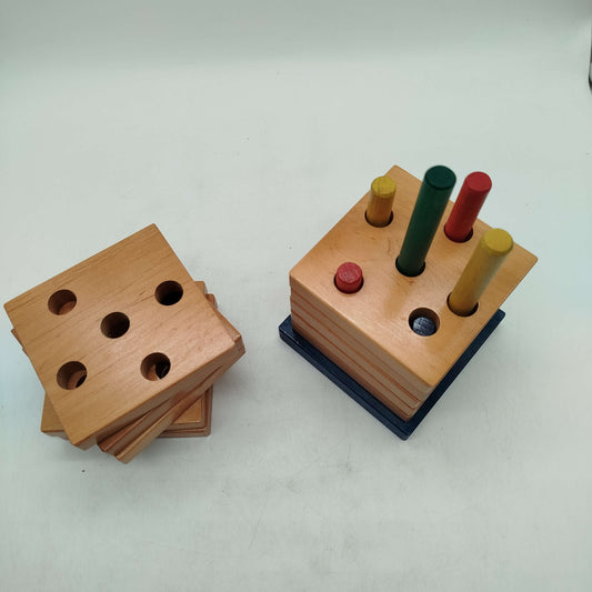 Montessori Holz Steckspiel Lernspiel Motorik
