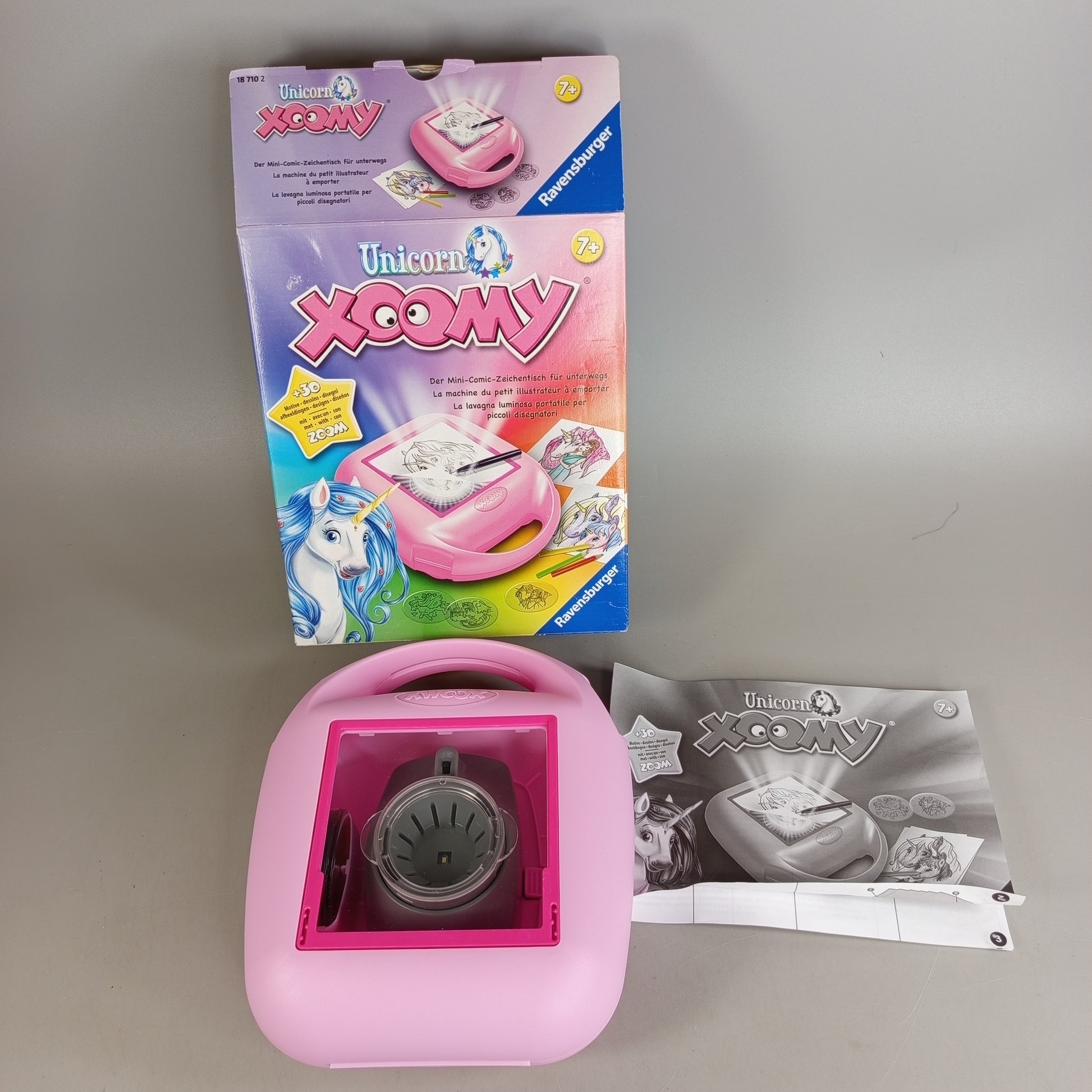 Ravensburger Xoomy Unicorn Zeichenmaschine Set – Einhorn Zeichenspiel
